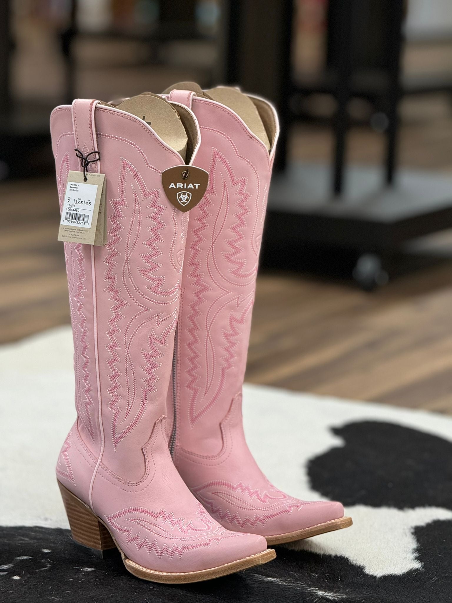 WOMENS ARIAT CASANOVA POWDER PINK TALL BOOT