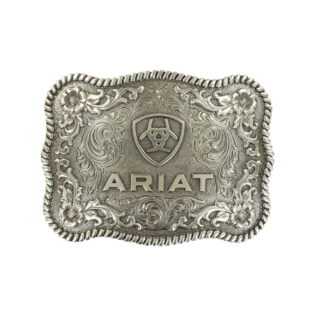 ARIAT LOGO BUCKLE SILVER DETAILS - A37006