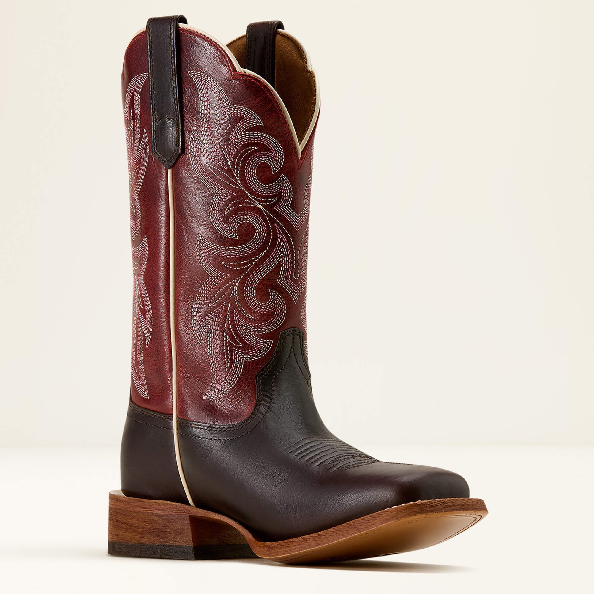 ARIAT WOMEN COUNTY LANE CHOCOLATE/DEEP RED 10074375