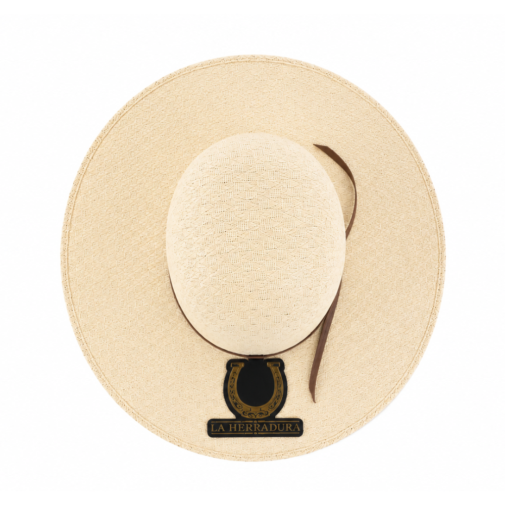 HERRADURA STRAW HAT 100X TELAR PIRAMIDE OPEN CROWN