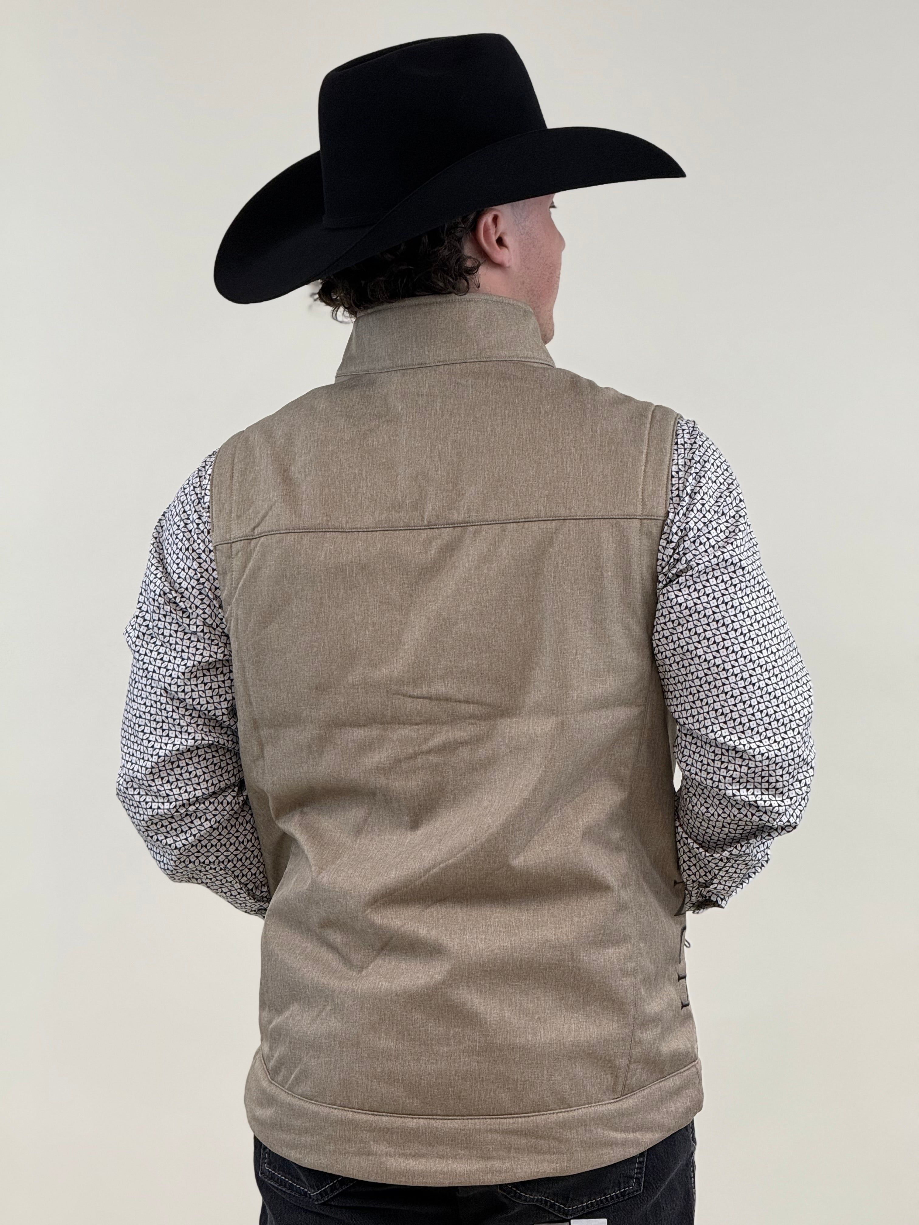 MENS CINCH BONDED VEST TAN