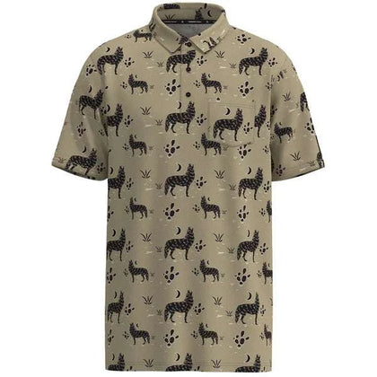 HOOEY YOUTH BOYS  HOT-SHOT SIMPLY TAUPE/ HABITAT HOWL POLO  HP032TNPR-Y
