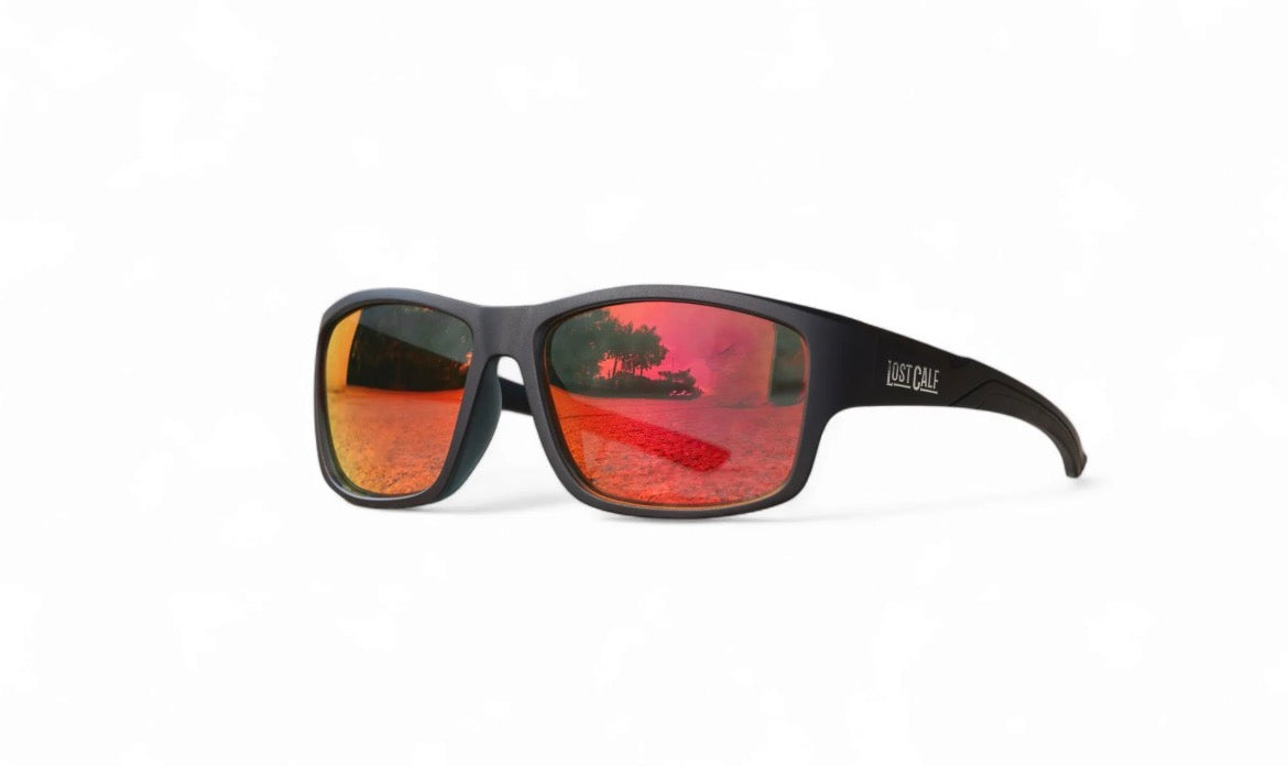 LOST CALF HALO RED SUNGLASSES