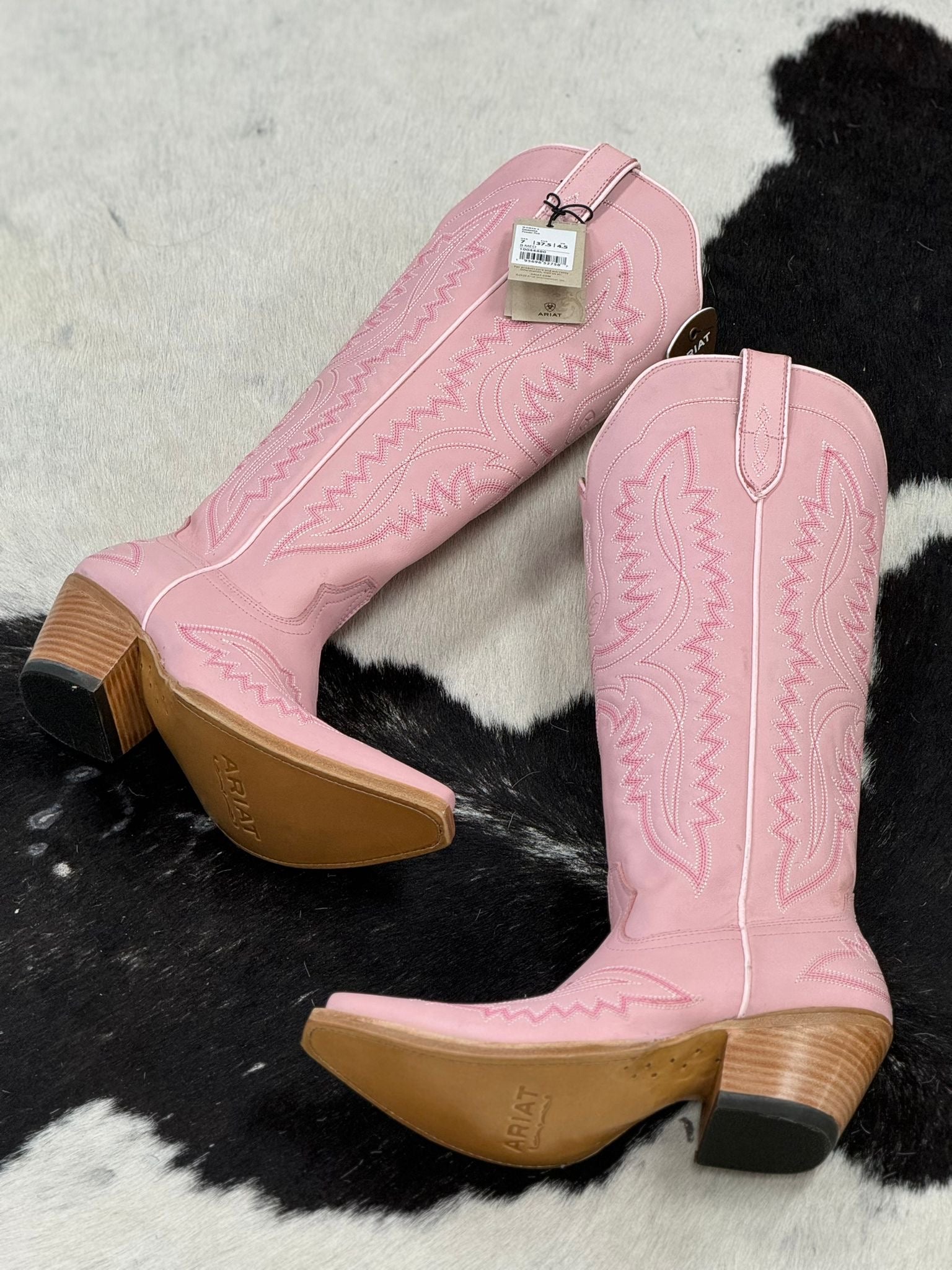 WOMENS ARIAT CASANOVA POWDER PINK TALL BOOT