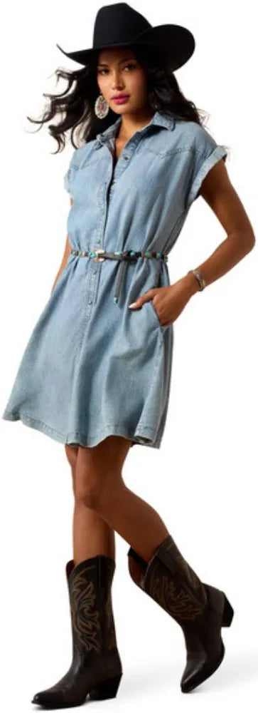 ARIAT HAMPTON DREES WOMENS MEDIUM BLUE - 10073513