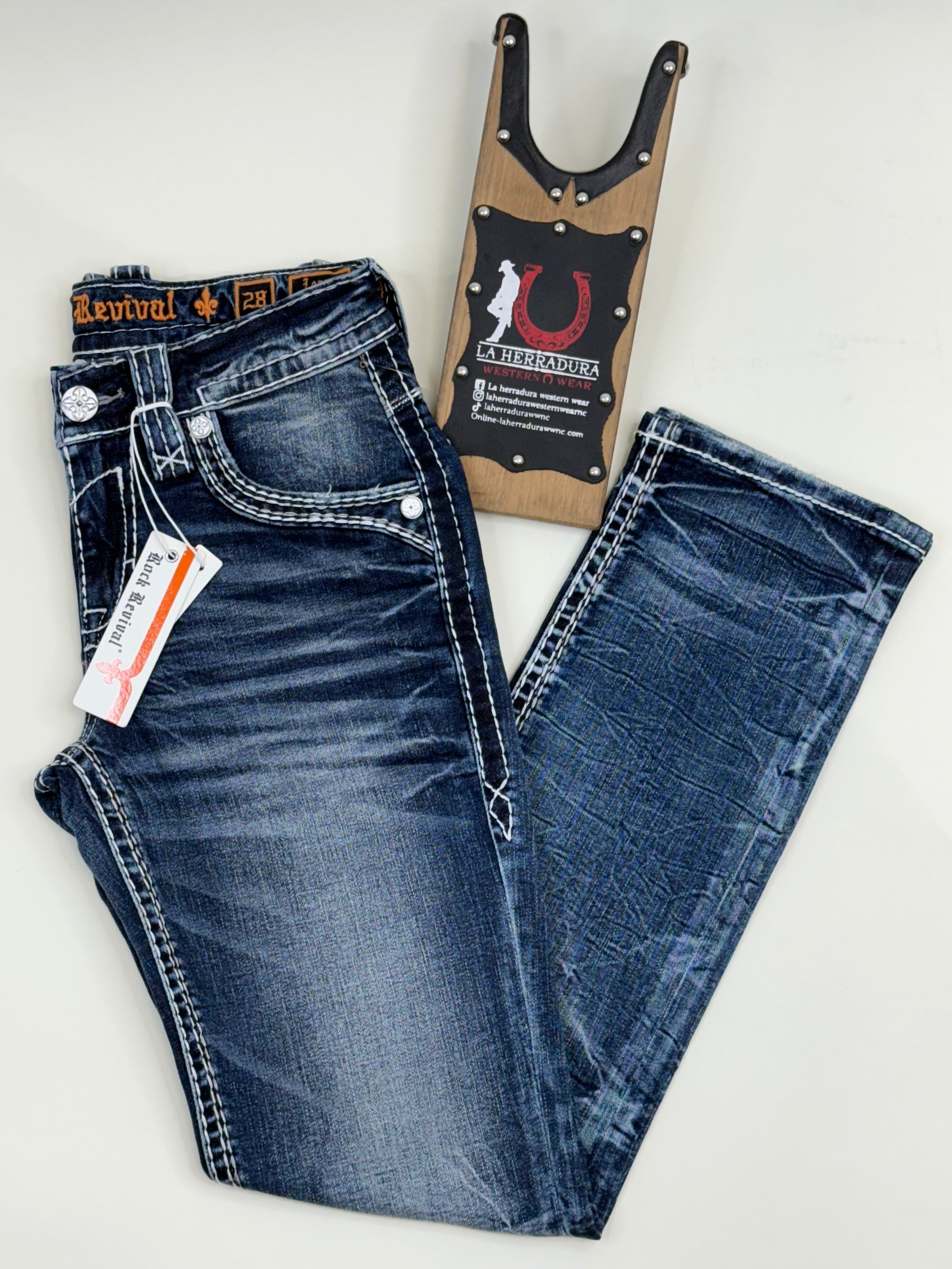 ROCKREVIVAL LERAY STRAIGHT JEANS