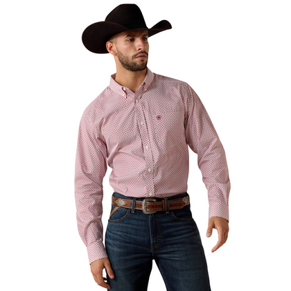 ARIAT MENS RHUBARB LEAF PRINT SHIRT - 10073689