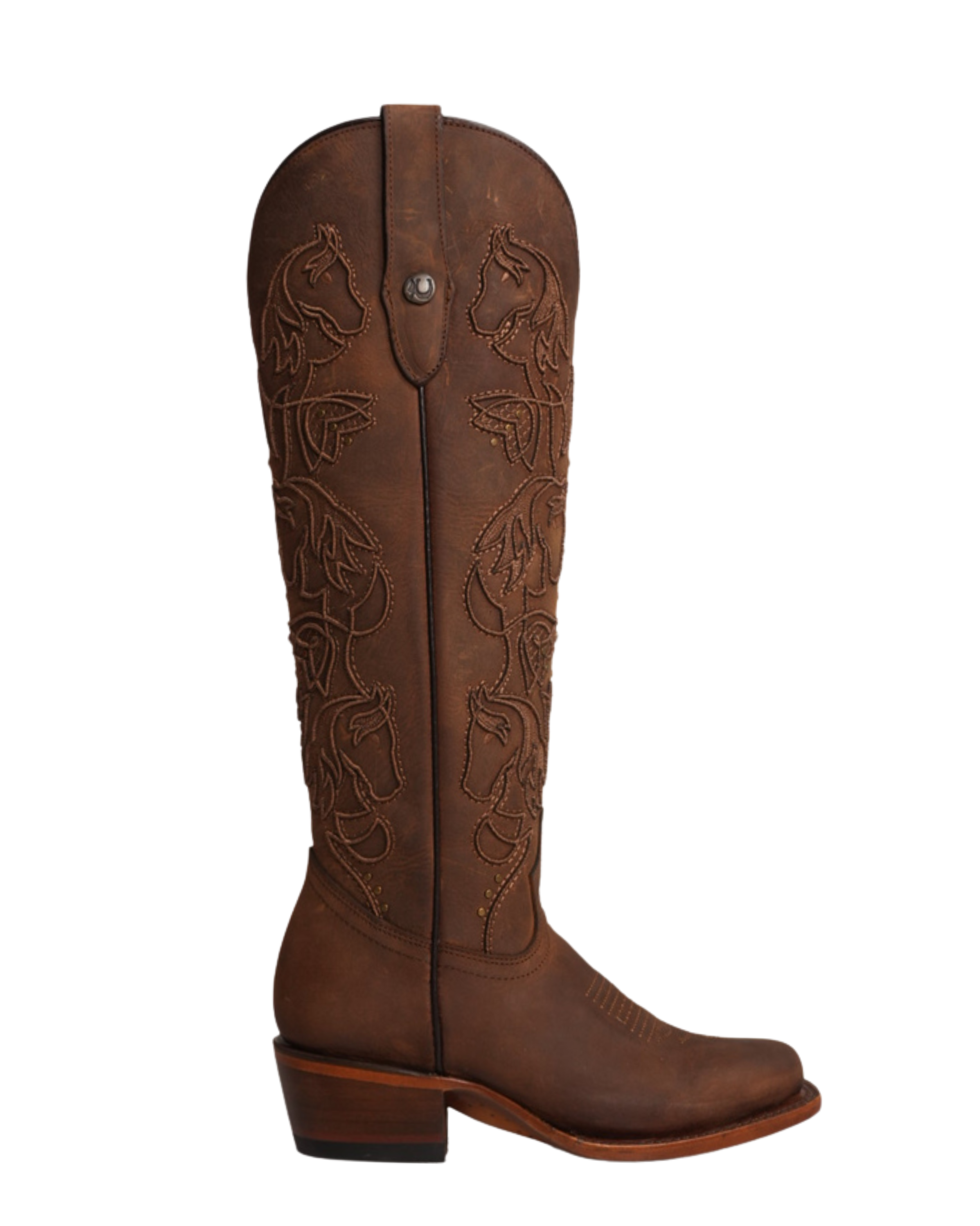 BOTA ALTA PARA MUJER LA HERRADURA ALAZANA RODEO AMÉRICA COGNAC