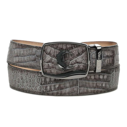 CUADRA GREY CAIMAN BELT FUSCUS STRAUSS GRIS -BC481