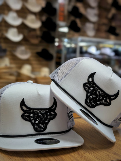 LOST CALF PHANTOM FLAT BILL TRUCKER HAT