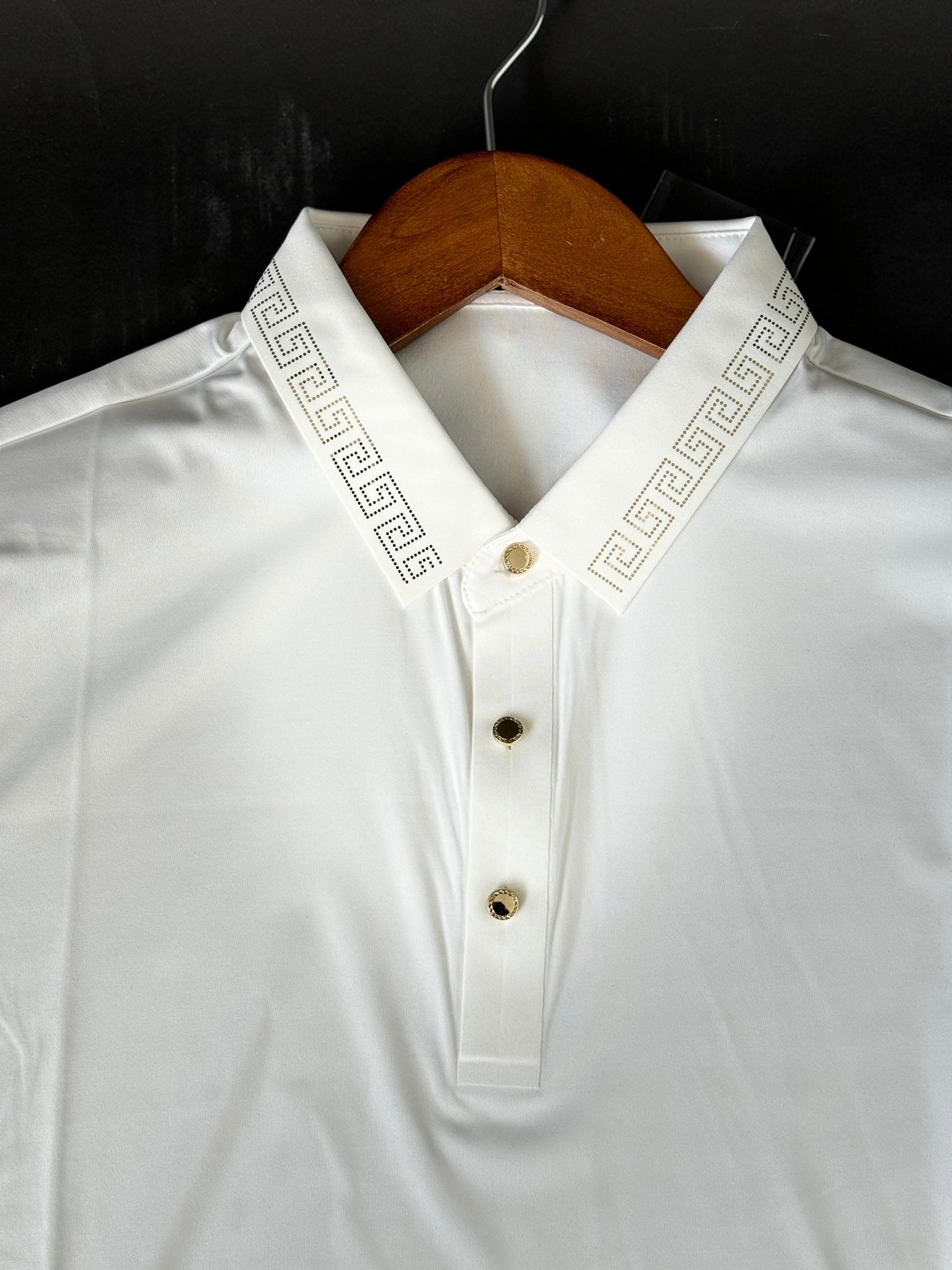 BAROCCO WHITE GOLD SHORT SLEEVE SHIRT