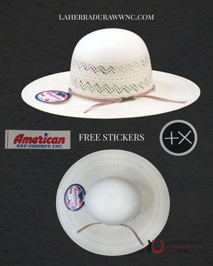 6900 AMERICAN HAT OPEN CROWN STRAW HAT STYLE
