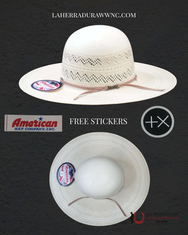 6900 AMERICAN HAT OPEN CROWN STRAW HAT STYLE