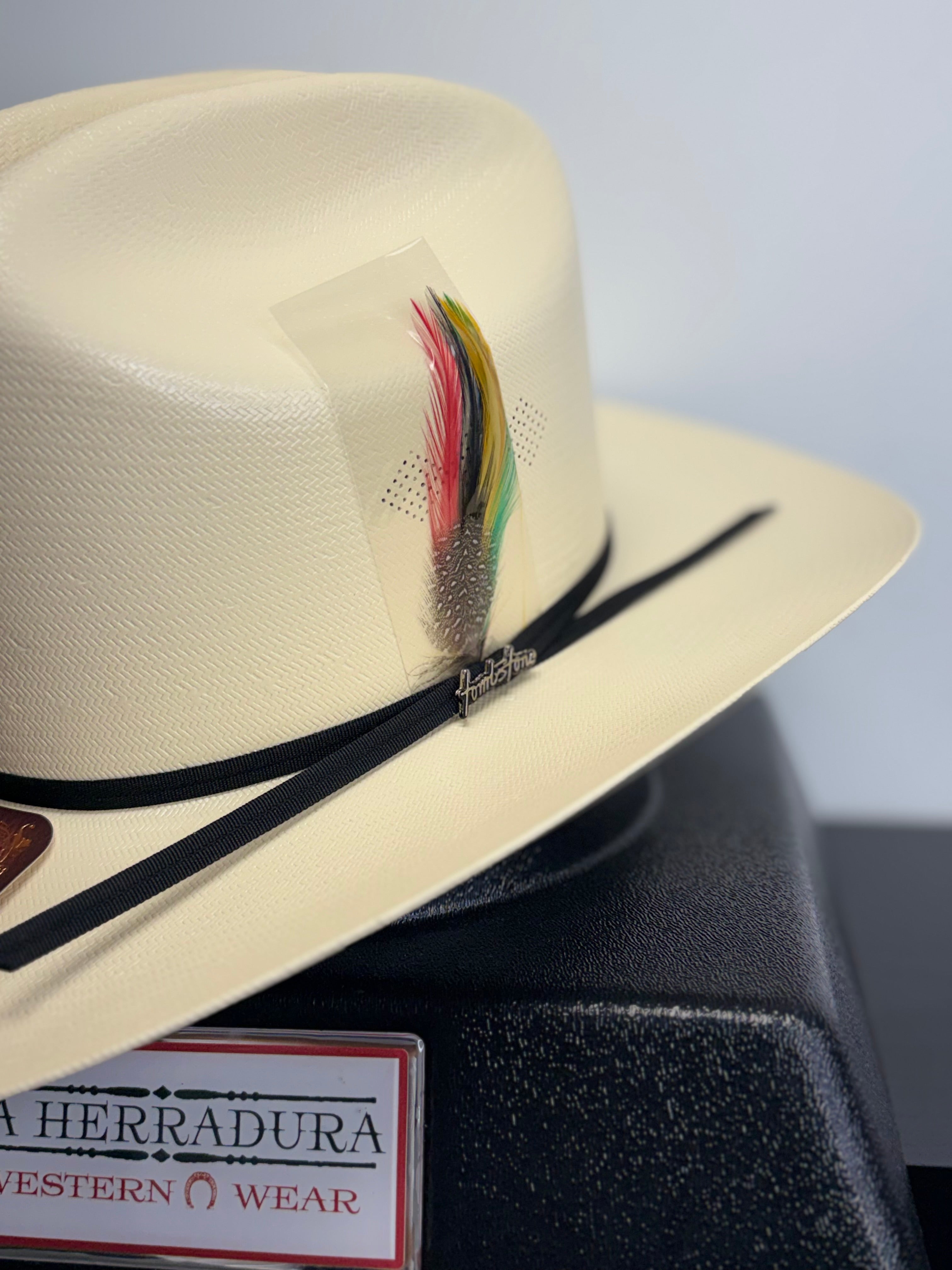 SOMBRERO TOMBSTONE 100X COPA ALTA JOHNSON NATURAL 3 1/2