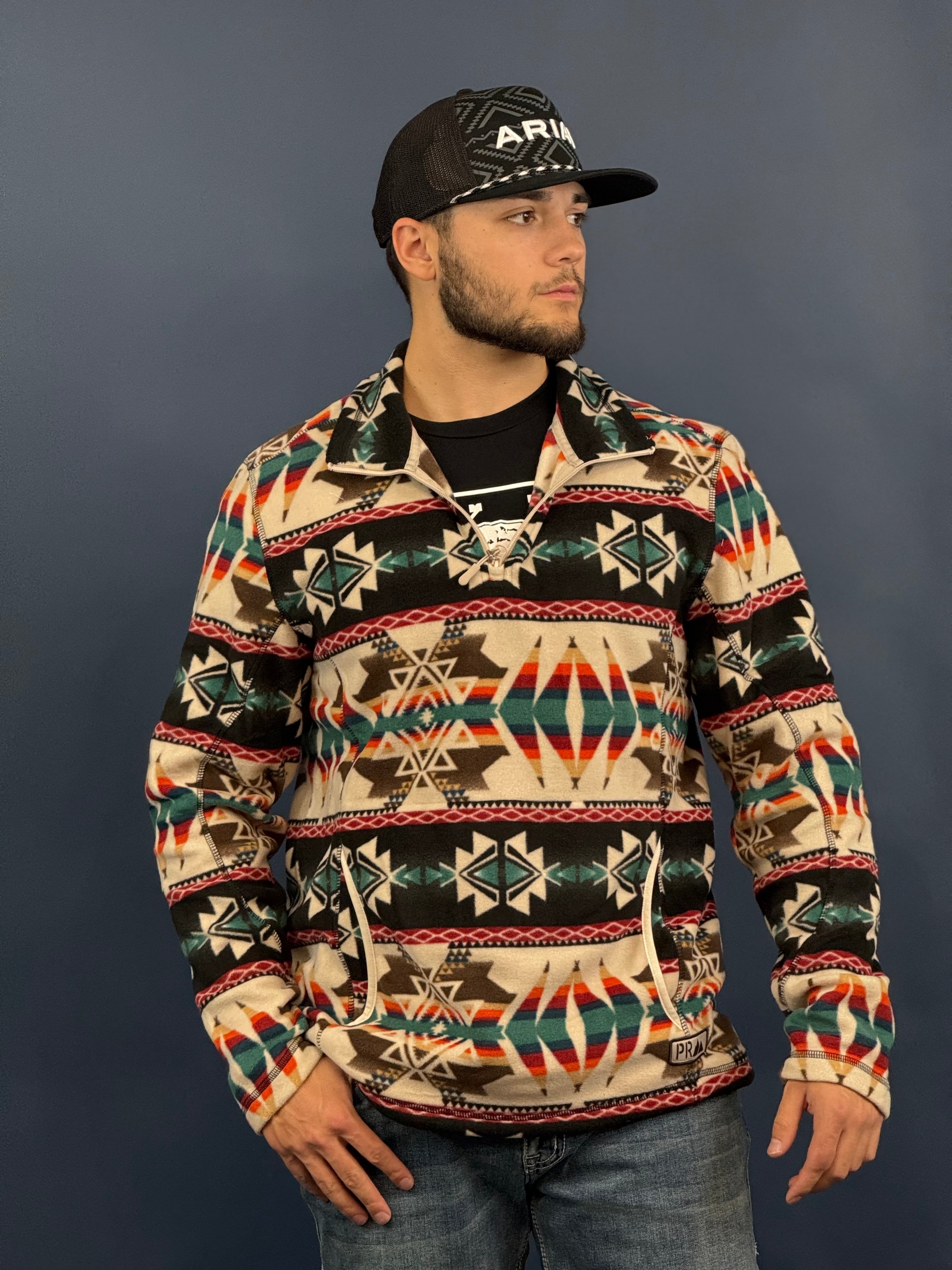 Hooey® Men's FLEECE PULLOVER AZTEC TAN