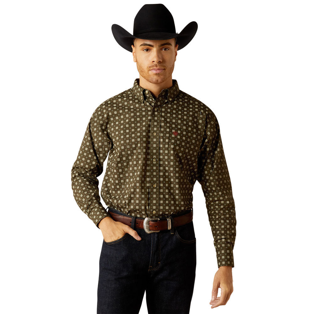 Ariat Shep Long Sleeve Deep Green Classic Fit - 2371