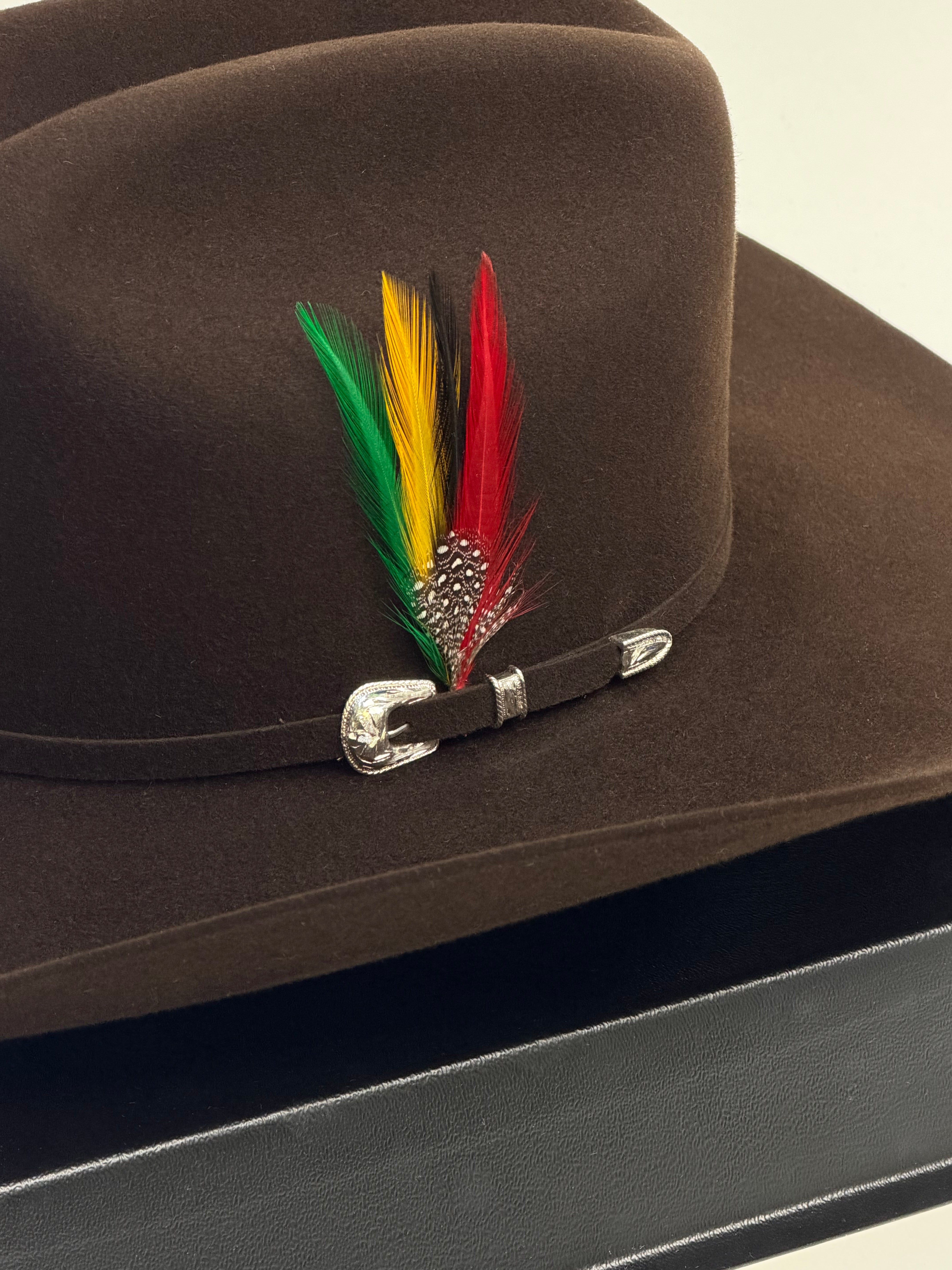 LARRY MAHAN´S 10X JERARCA COWBOY SOMBRERO PLATINO