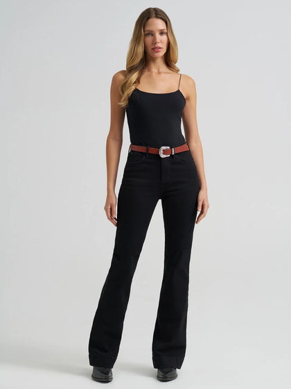 WOMENS WRANGLER BESPOKE TROUSER BLACK JEANS - 112381184