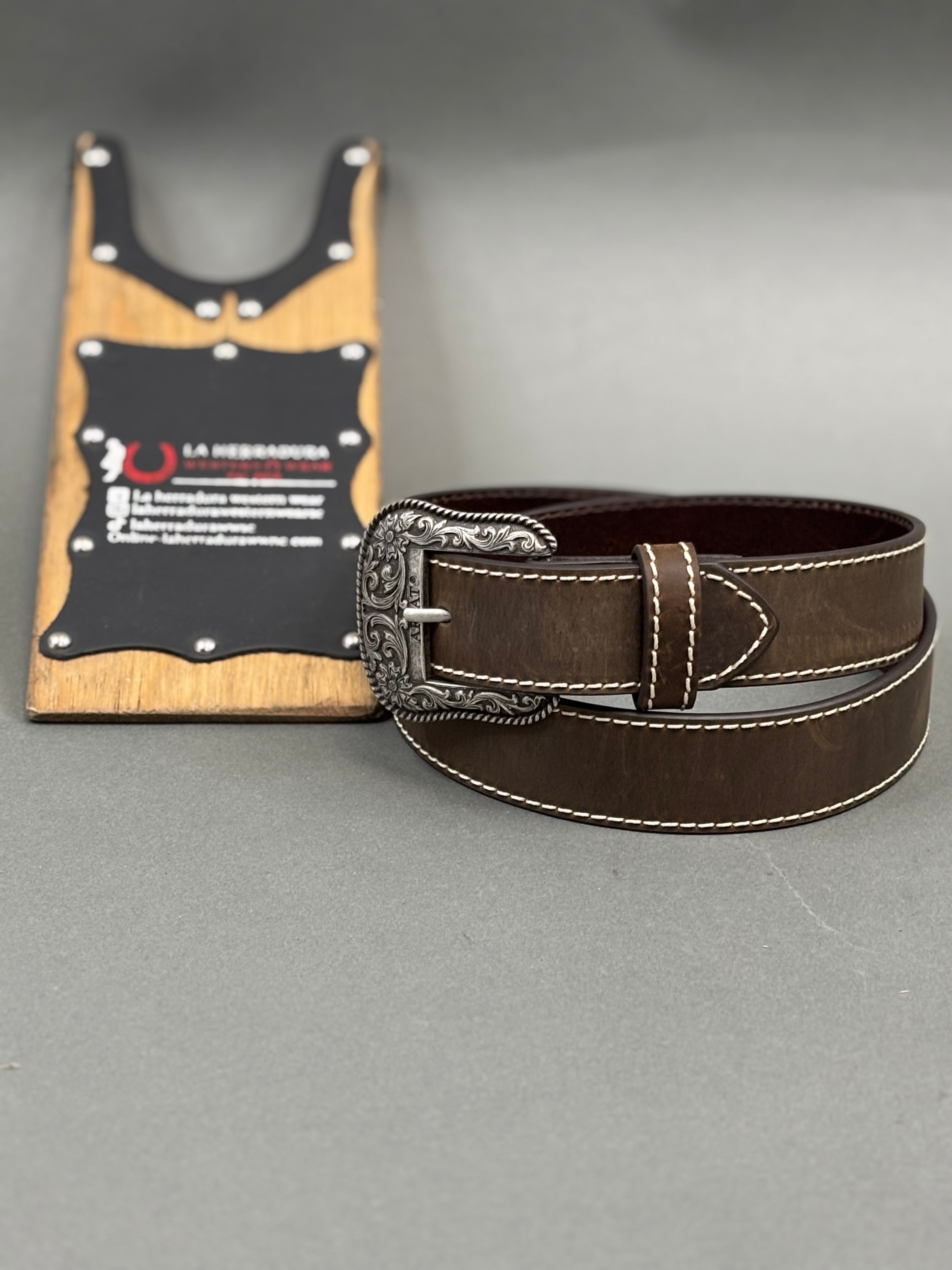 Ariat Ladies Brown Belt With Removable buckle