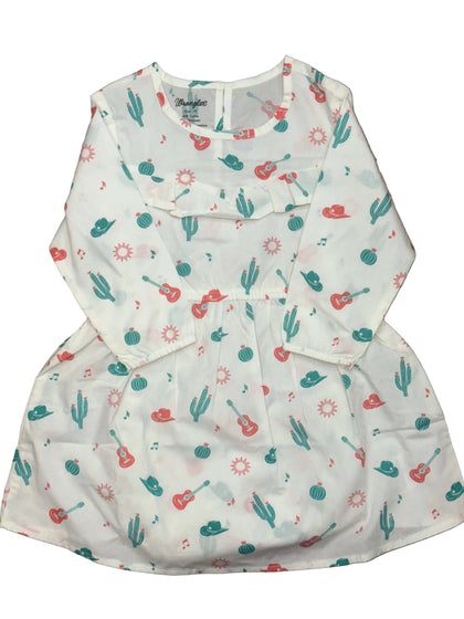 VESTIDO BODY DE BEBÉ WRANGLER BLANCO CON CACTUS 112374989
