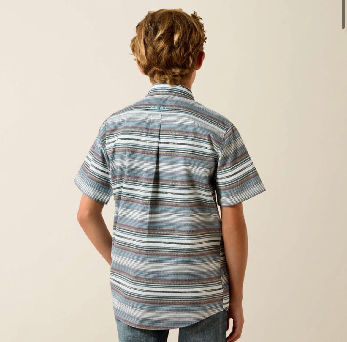 ARIAT KIDS SHIRT- BOYS EXCALIBUR SERAPE STRIPE 10071621