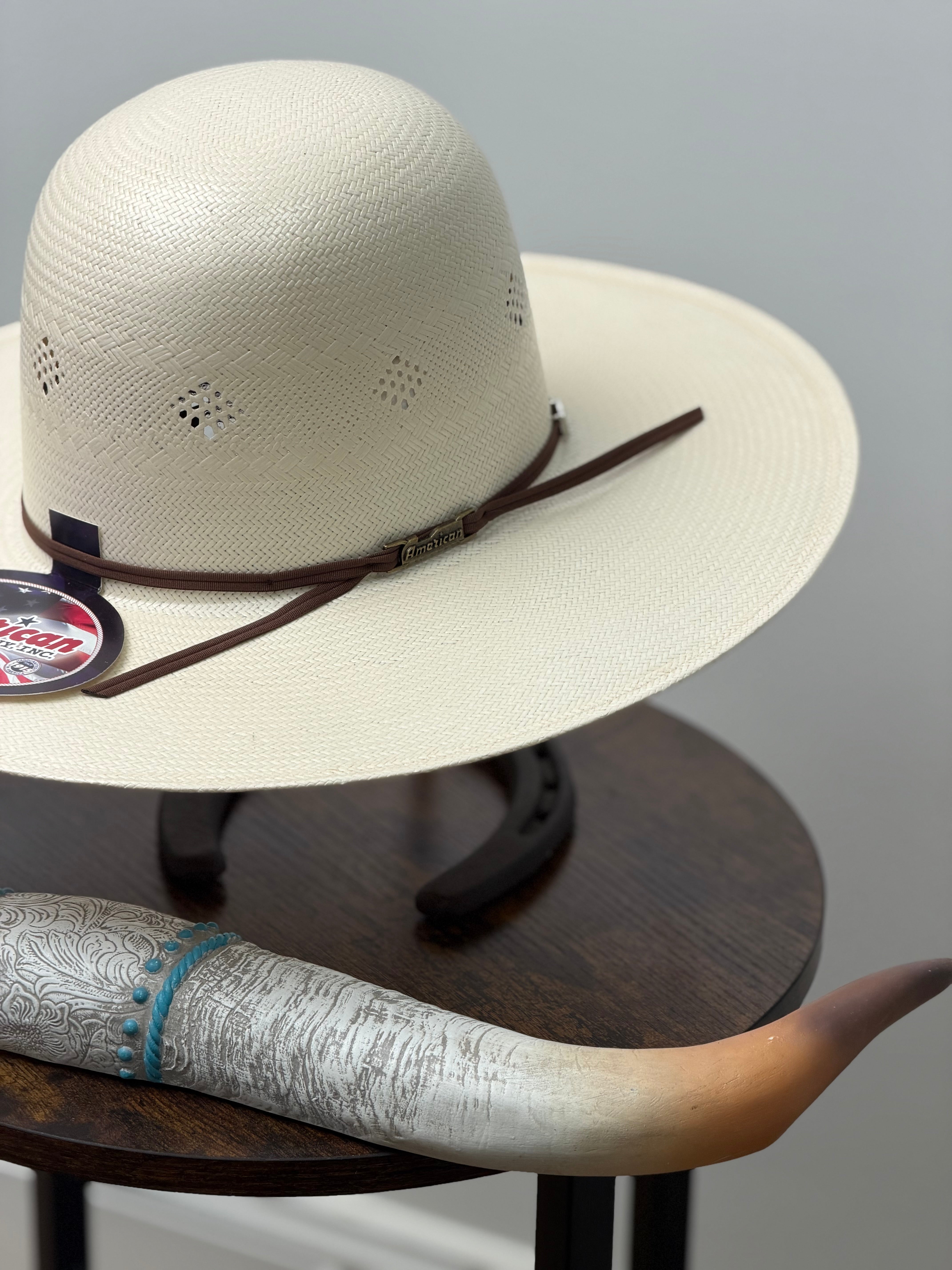 7200 AMERICAN HAT OPEN CROWN STRAW HAT STYLE