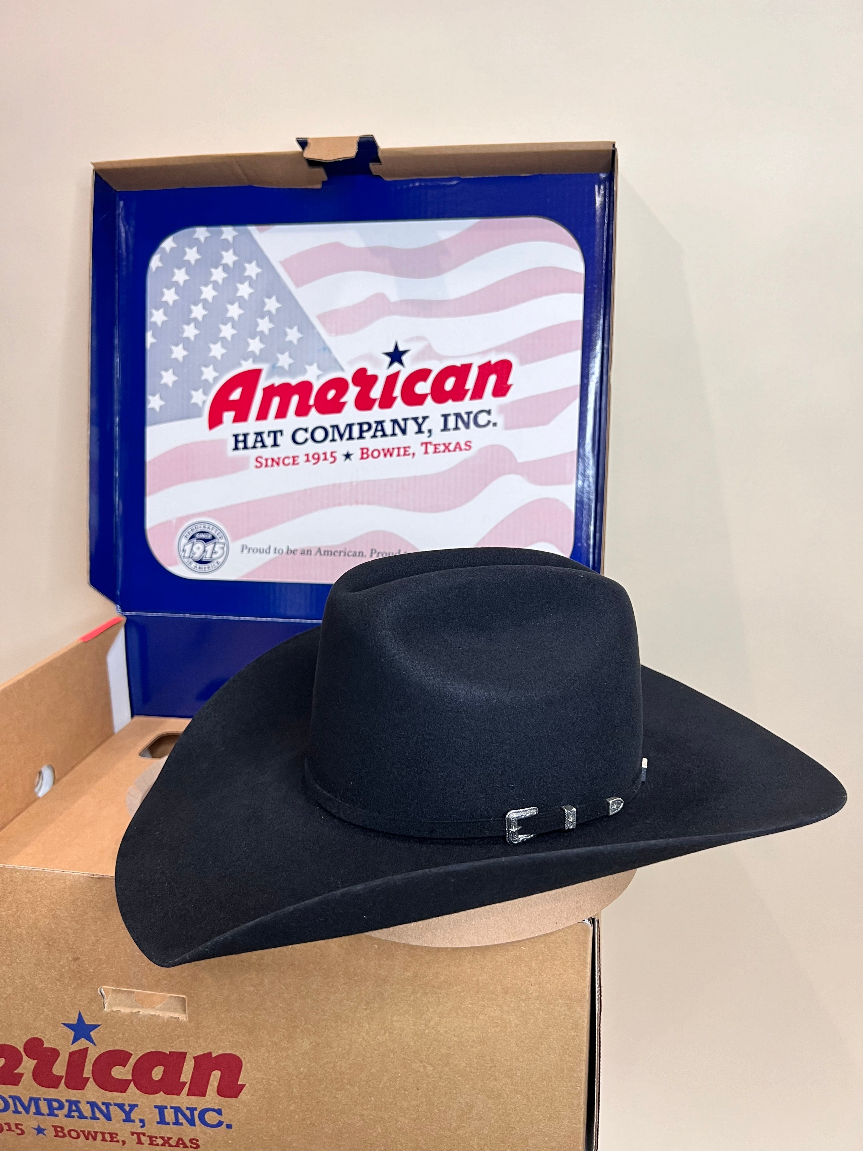 10X American Felt Hat Black