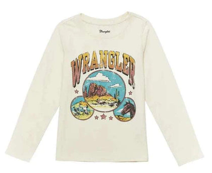 CAMISA WRANGLER MANGA LARGA NIÑA BEIGE 112353028