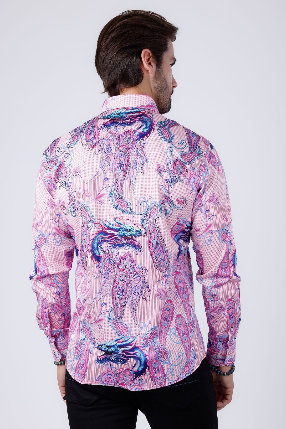 BARABAS ACID PINK DRAGON PR02 LONG SLEEVE SHIRT