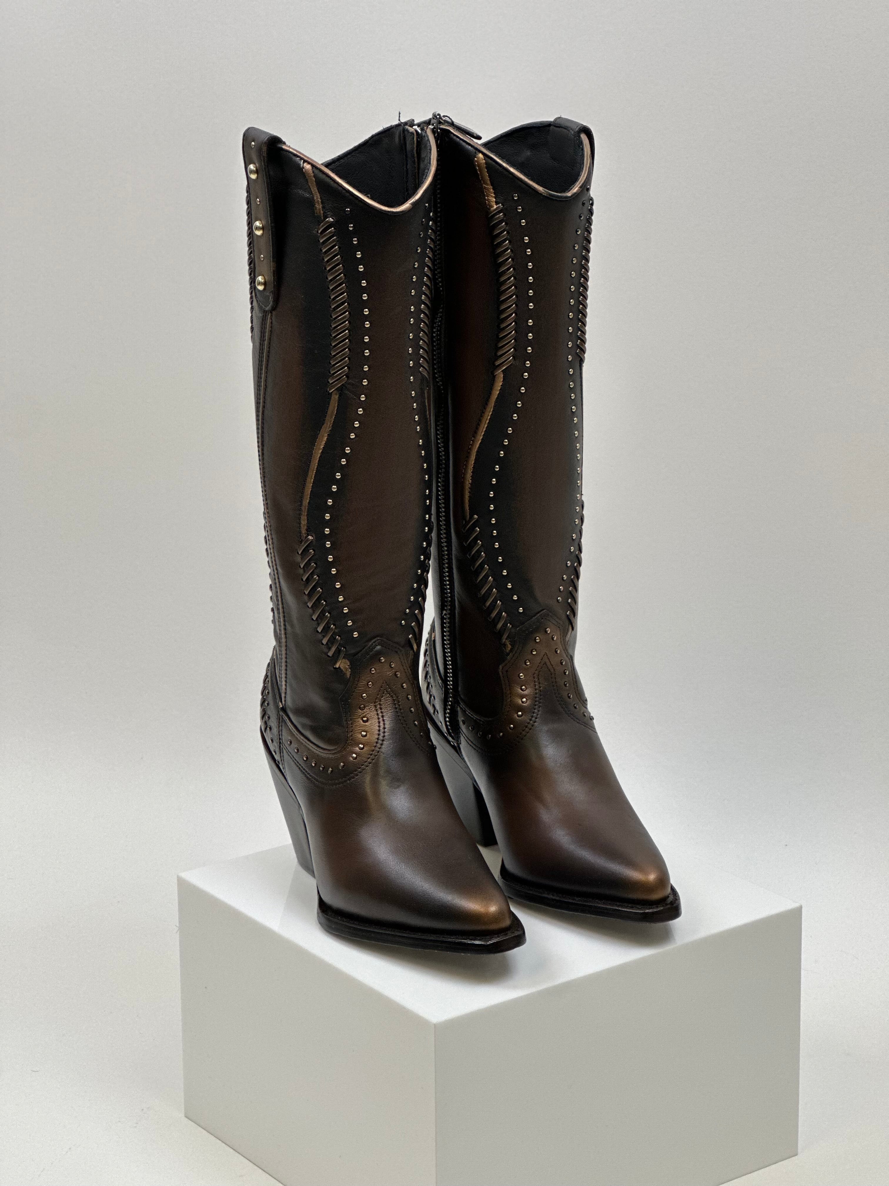 WOMEN’S CUADRA TALL BOOT RES VINTAGE CAMALEON BROWN SUAVE  CC260