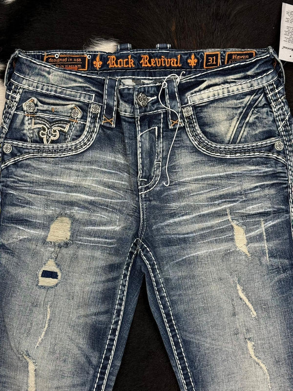Rock Revival Mens Jeans Haven Straight