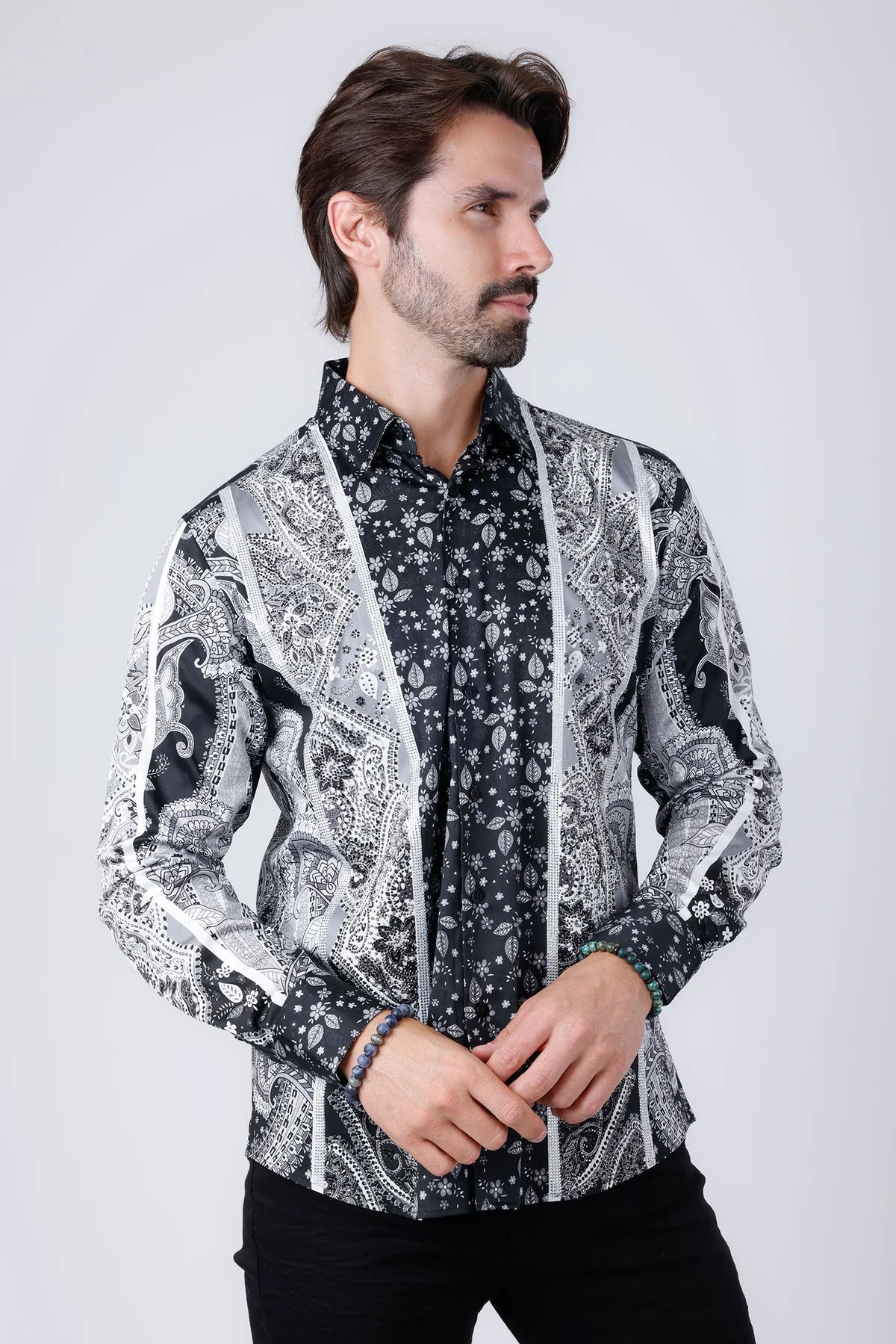 BARABAS BLACK OWL PR01 LONG SLEEVE SHIRT