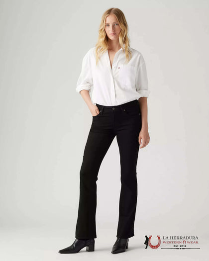 725 High Rise Bootcut Women's Jeans - Soft Black - 0063