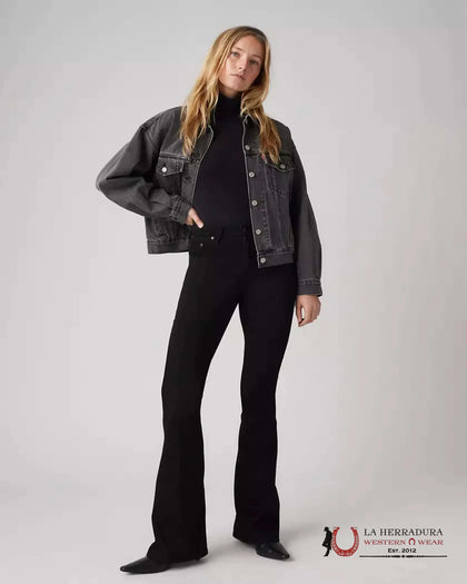 726 High Rise Flare Women's Jeans - Soft Black - A31400007