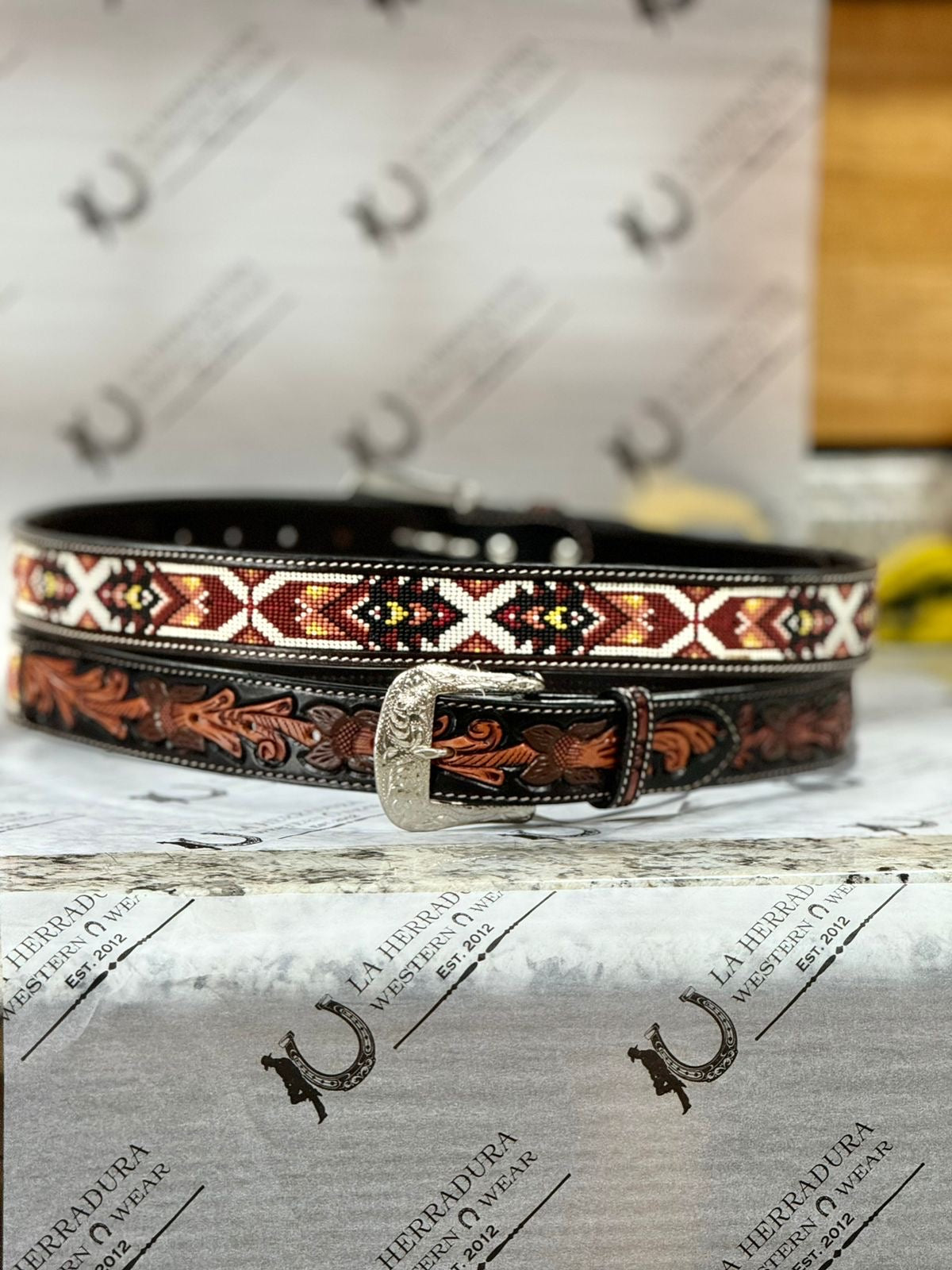 RANGER BEADED EARTH TONE BELT