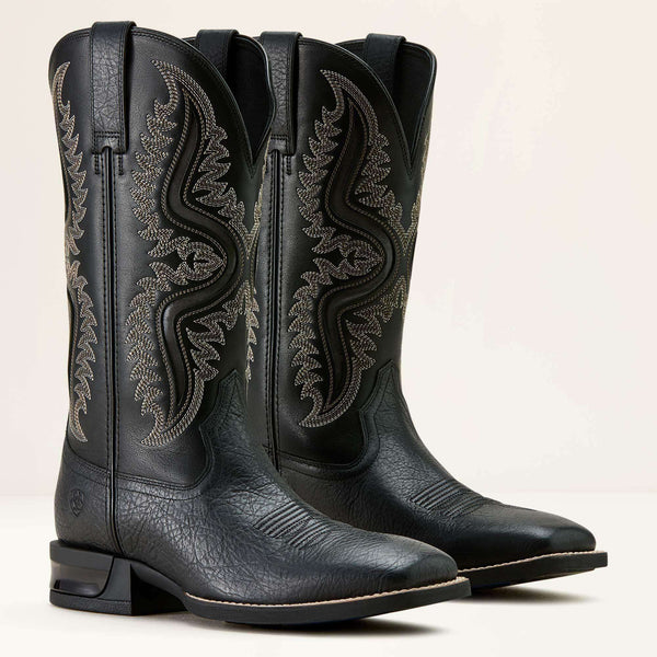 ARIAT MEN BOOT CAPTIVATE BLACK OUT / SUPPLE BLACK WIDE SQUARE TOE 10064045