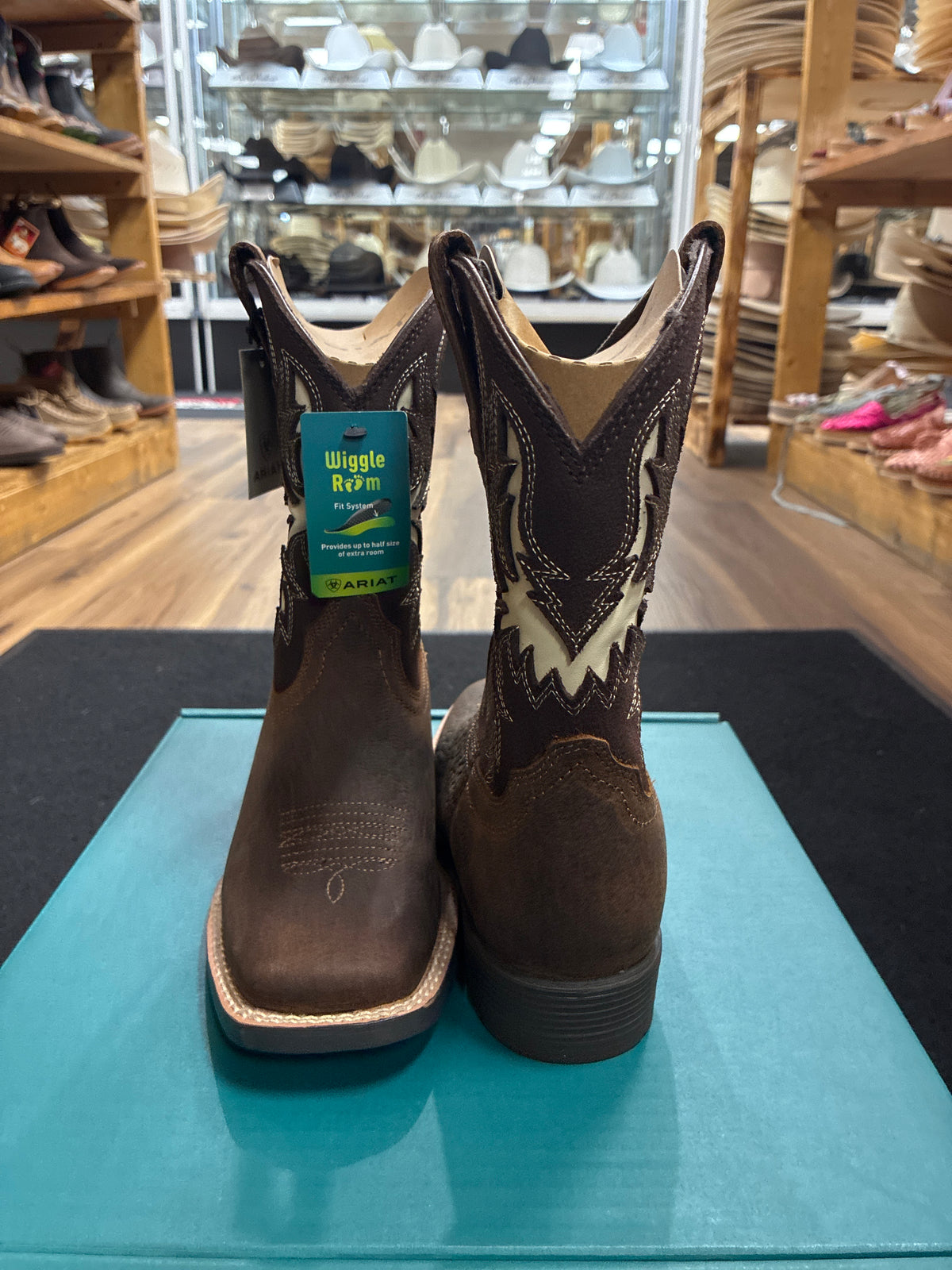 ARIAT KIDS DRIFTWOOD EARTH / ROYAL CHOCOLATE WIDE SQ TOE -10080273