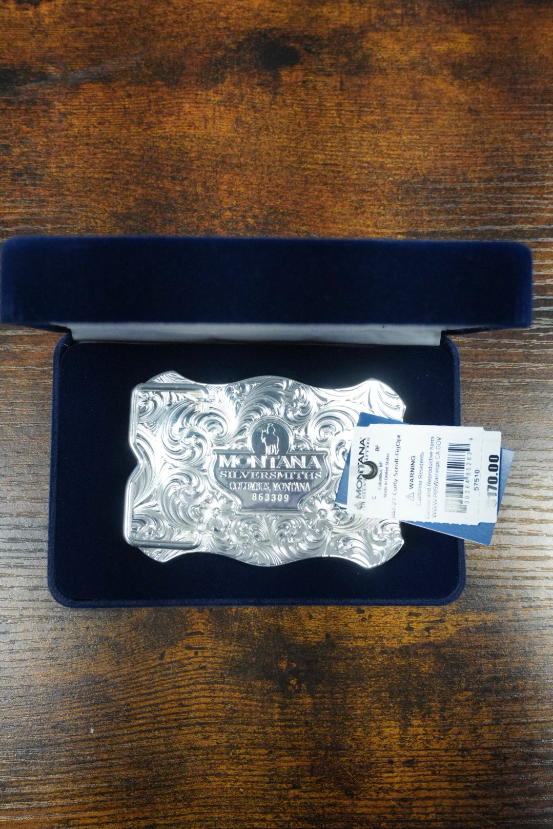 HEBILLA DE CINTURÓN OCCIDENTAL DE PLATA MONTANA SILVERSMITH CUATRO ASES