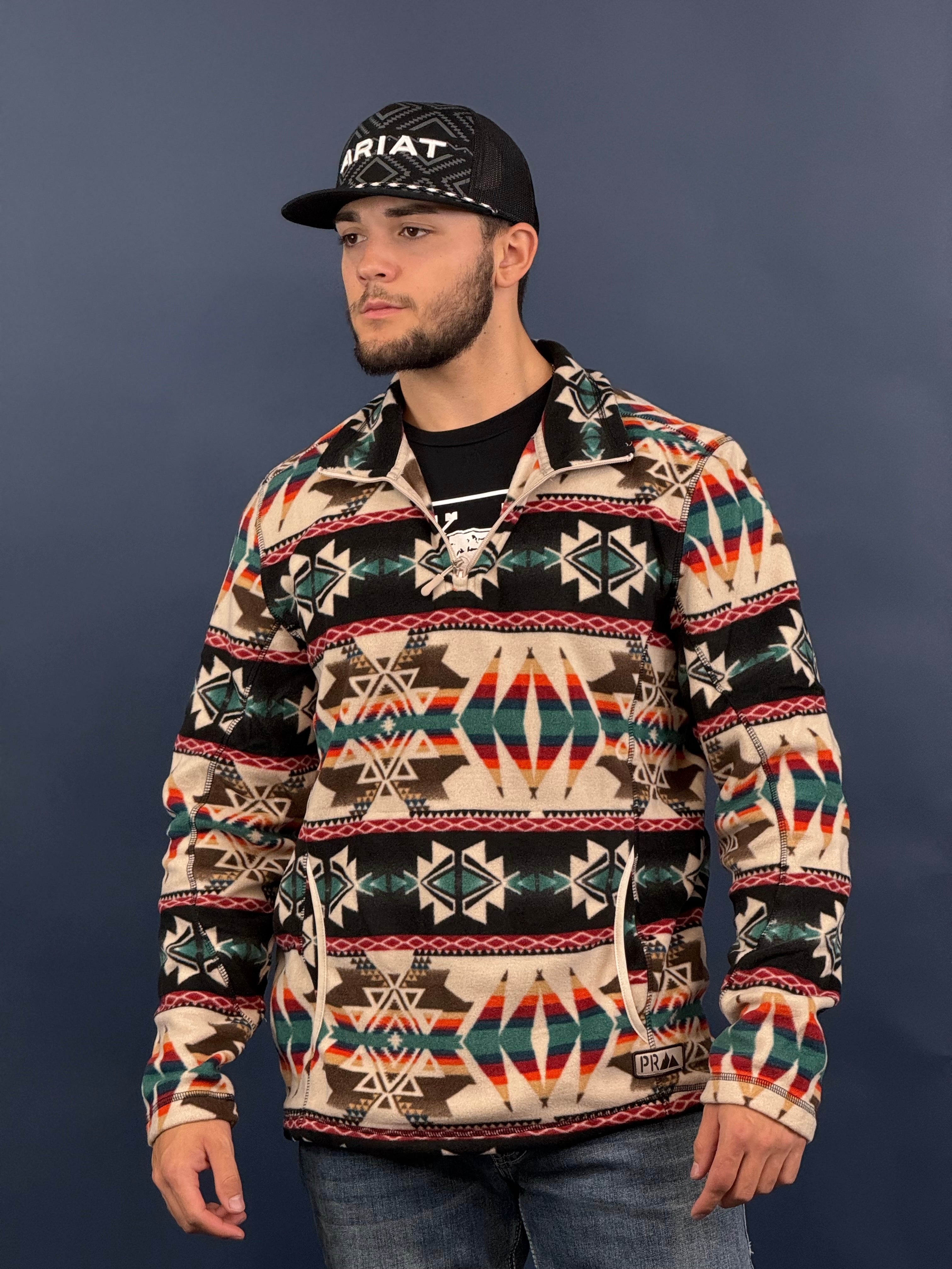 Hooey® Men's FLEECE PULLOVER AZTEC TAN