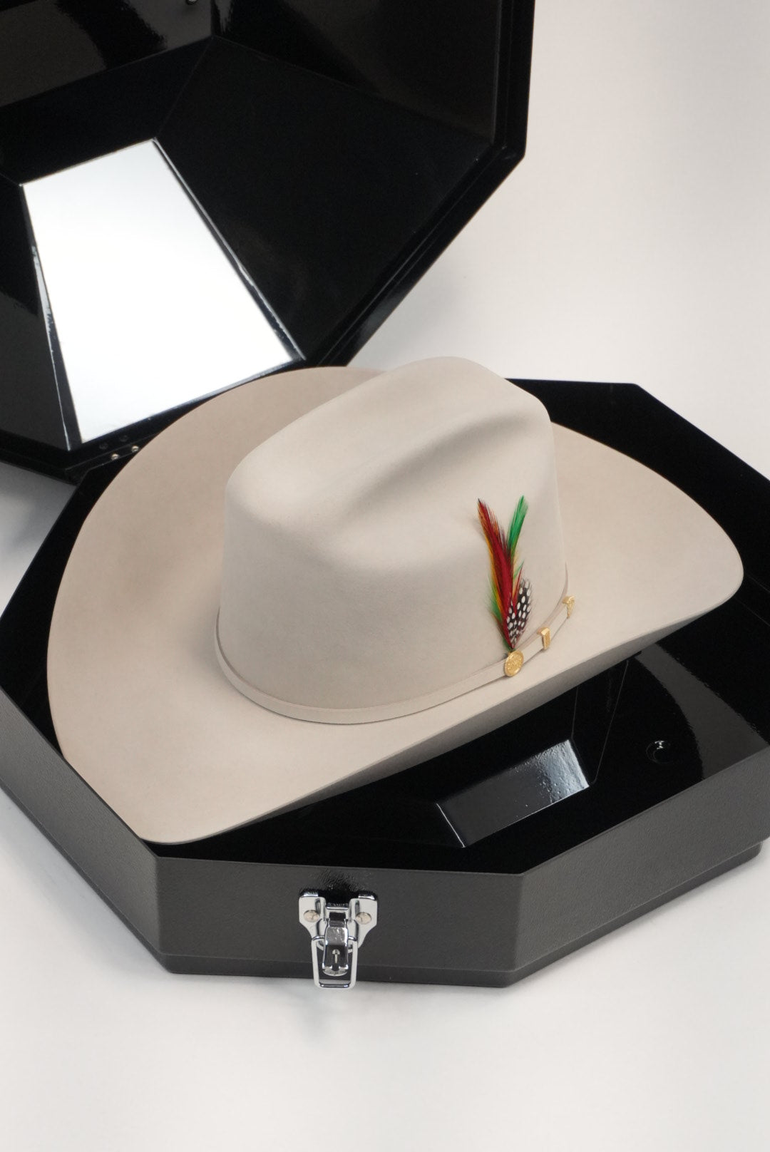 STETSON EL PRESIDENTE 100X SILVER BELLY COPA ALTA