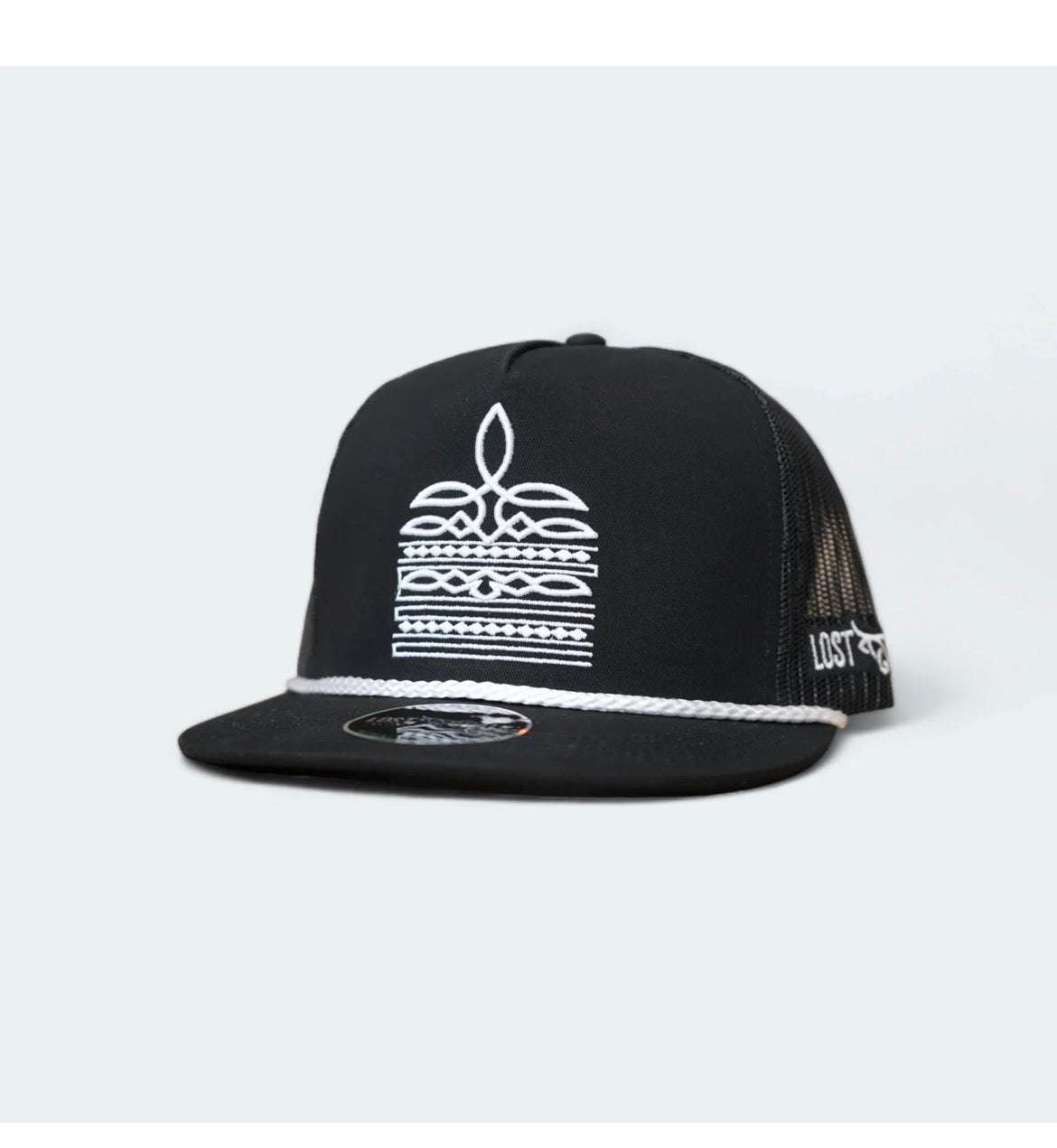 LOST CALF CAP RINGLE BLACK/WHITE Laherradurawwnc.com