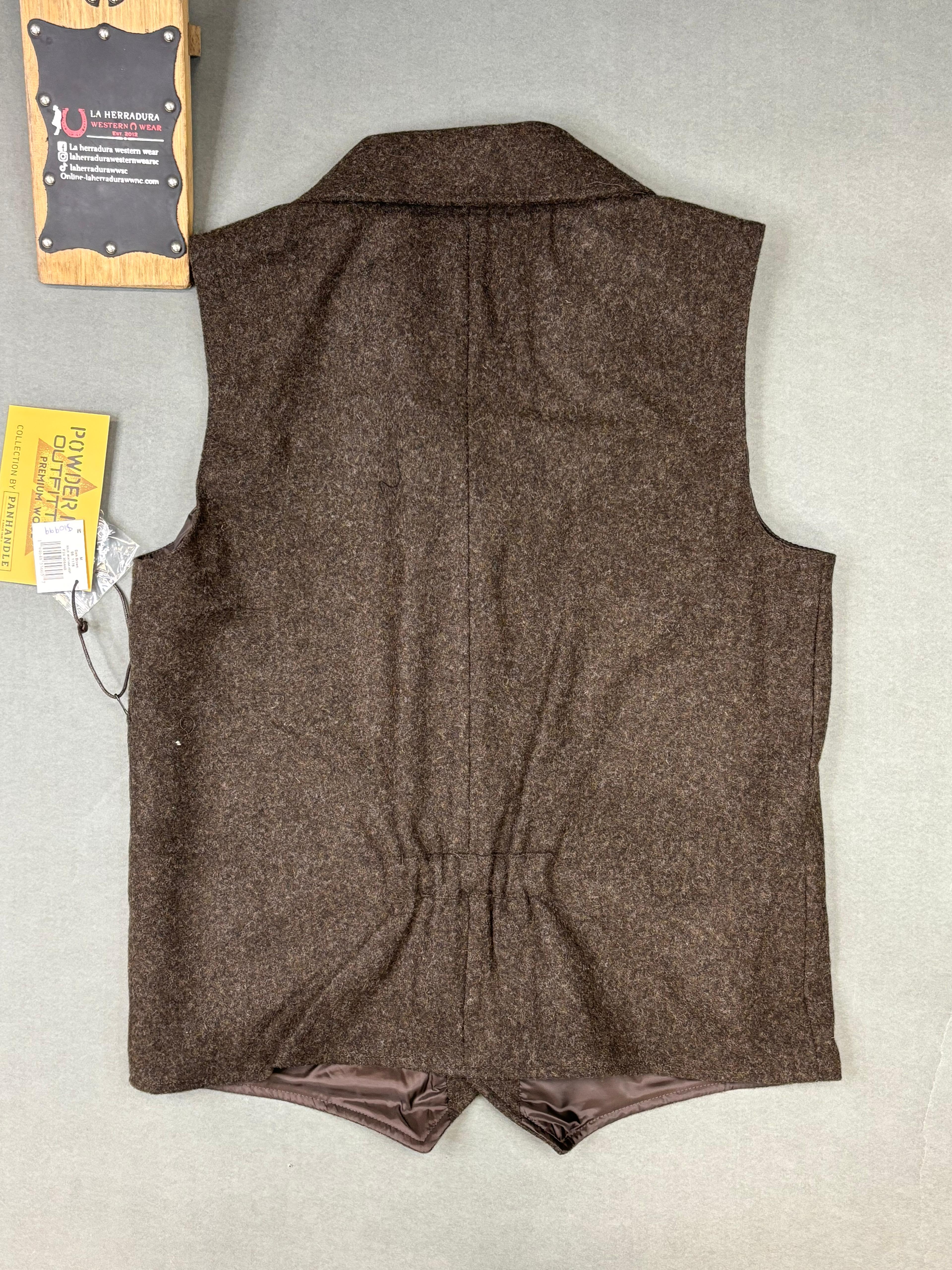 PANHANDLE DARK BROWN SOLID MONTANA VEST