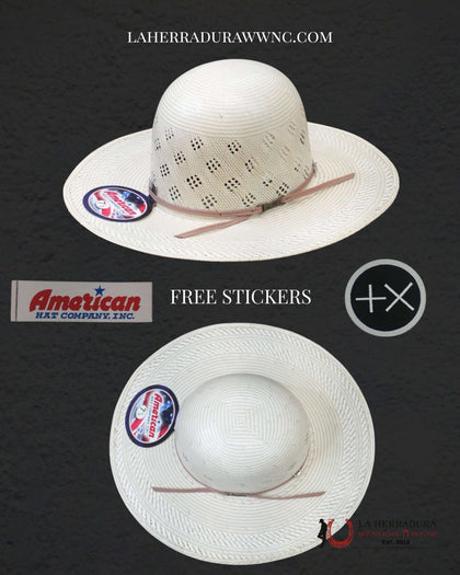 7800 AMERICAN HAT OPEN CROWN STRAW HAT STYLE