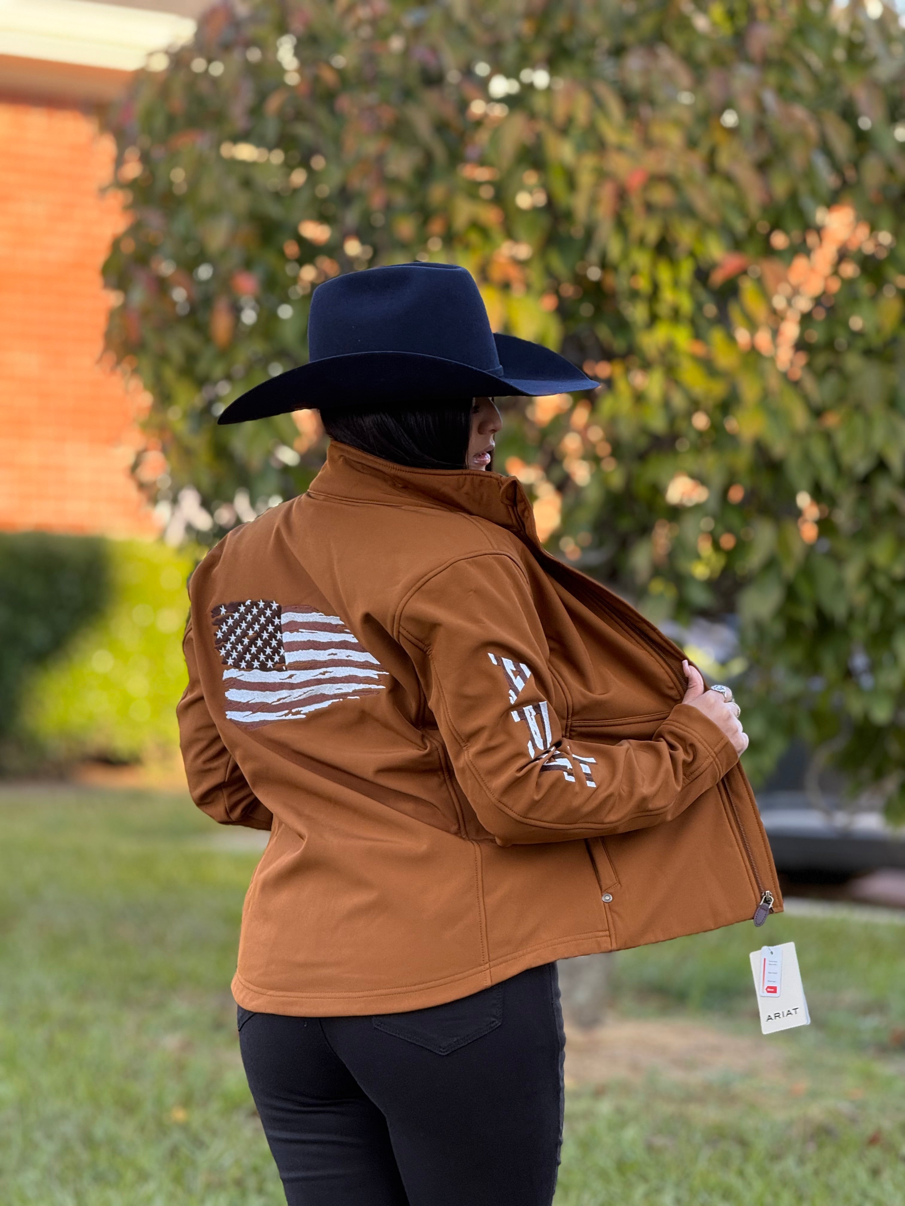 ARIAT JACKET TEAM PATRIOT SOFTSHELL CHESTNUT WOMEN- 2717