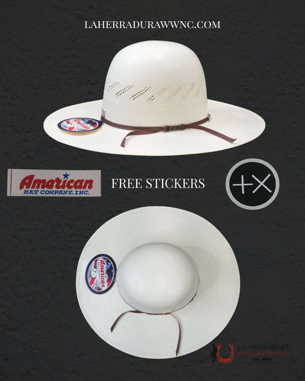 7900 AMERICAN HAT OPEN CROWN STRAW HAT STYLE