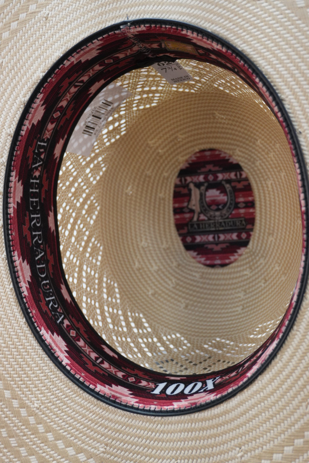 HERRADURA OPEN CROWN STRAW HAT 100x CENTANAL BRCOLOR