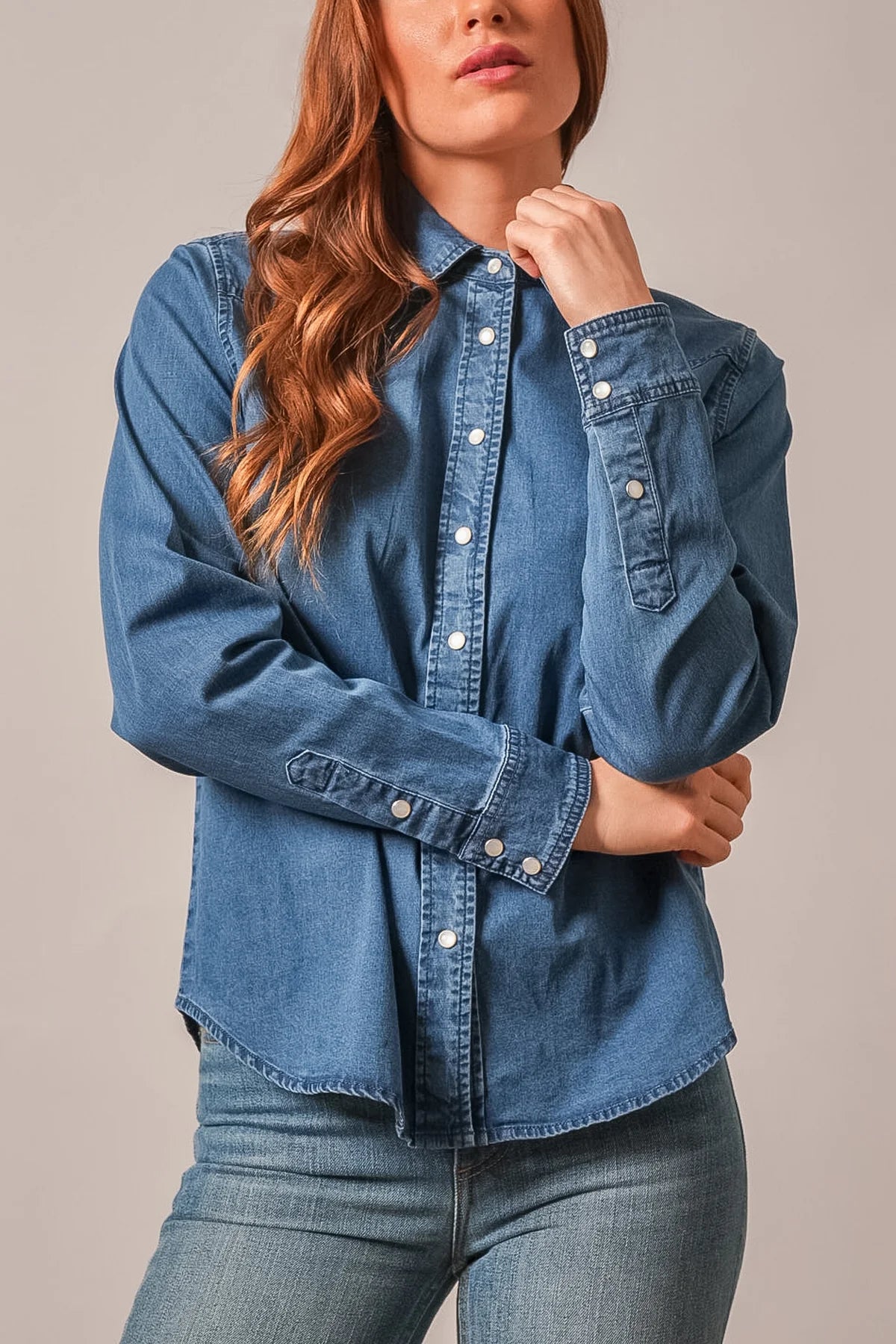 KIMES RANCH WOMENS  INDIGO LOLO LONG SLEEVE