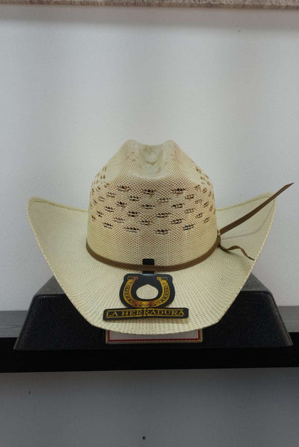 SOMBRERO DE PAJA HERRADURA FORMA MALBORO BANGORA MOÑOSTANG