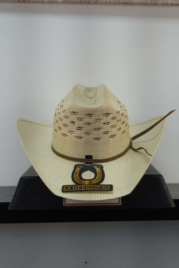 SOMBRERO DE PAJA HERRADURA FORMA MALBORO BANGORA MOÑOSTANG