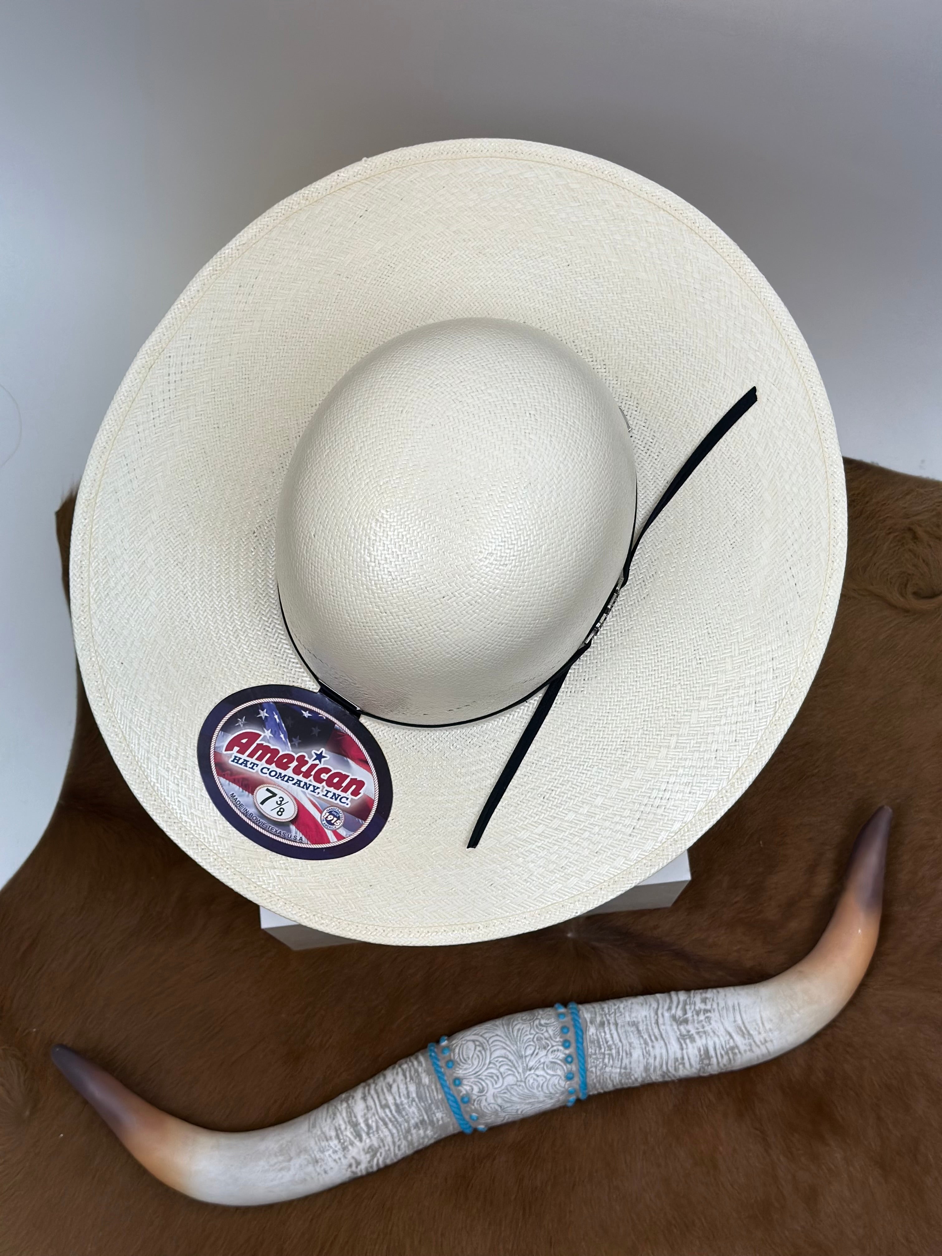 7420 AMERICAN HAT OPEN CROWN STRAW HAT STYLE
